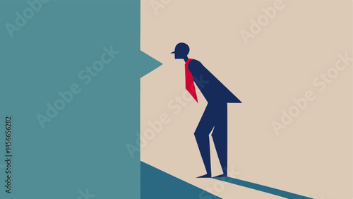 Breakdown Wall A figure leaning against a wall with a crack showing emotional breakdown as the wall symbolizes the limits of mental resilience.