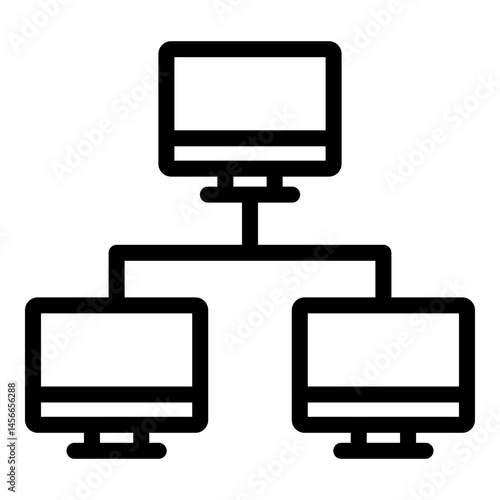 Network Vector Line Icon Design