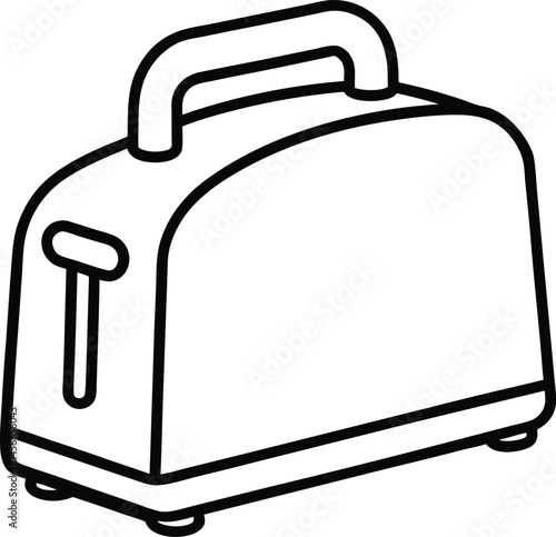 toaster isolated on white background