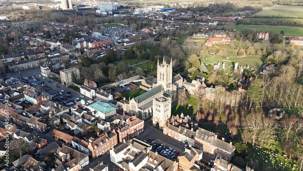 Obraz premium Bury St Edmunds Suffolk UK drone,aerial