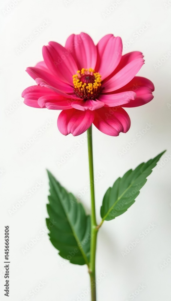Single large blooming flower against a stark white background, solitary, flower, solo Single large blooming flower against a stark white background, solitary, flower, solo