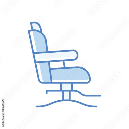 Barber Chair Icon vector stock illustration