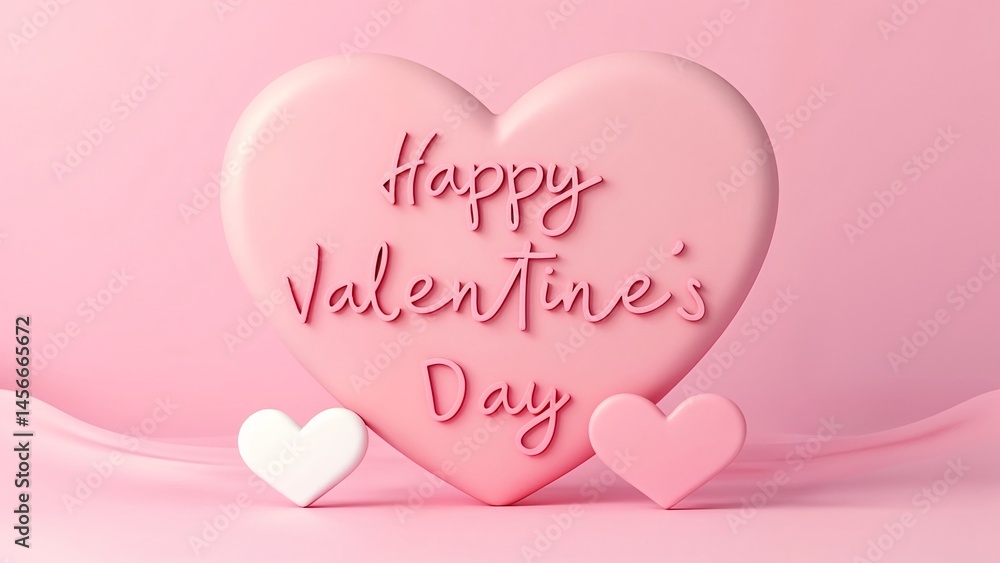 A pink heart with the words A pink heart with the words