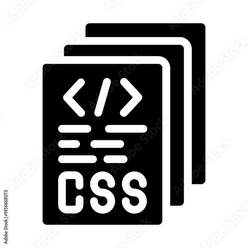 Stacked HTML and CSS files representing front-end web technologies.