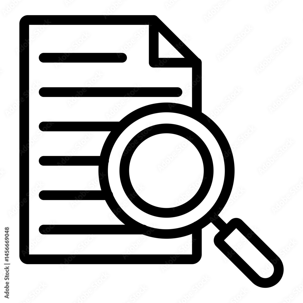Evidence Vector Line Icon Design Evidence Vector Line Icon Design