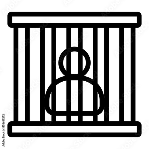 Prison Vector Line Icon Design