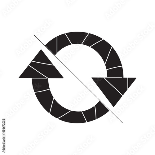 continuous line. collection of recycle icon vector illustration. Recycle symbols isolated. editable icon