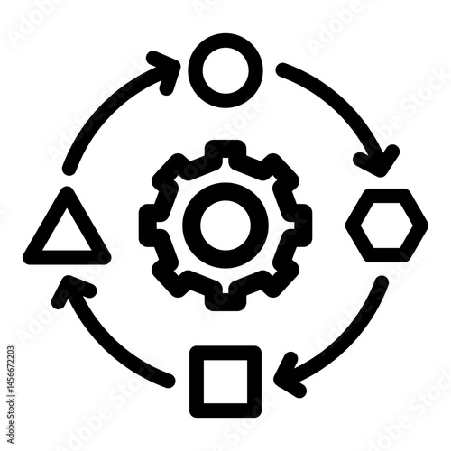 Adaptation Vector Line Icon Design