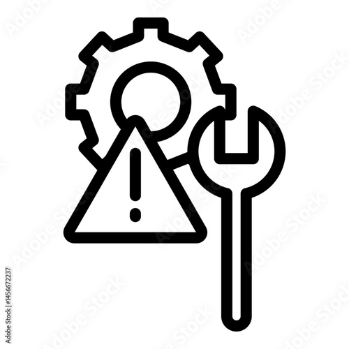 Maintenace Vector Line Icon Design