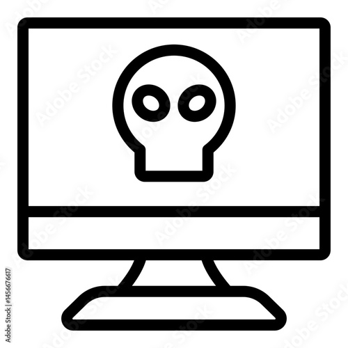 Dead Vector Line Icon Design