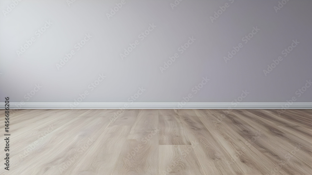 Empty Room With Light Gray Walls And Wooden Floor Empty Room With Light Gray Walls And Wooden Floor