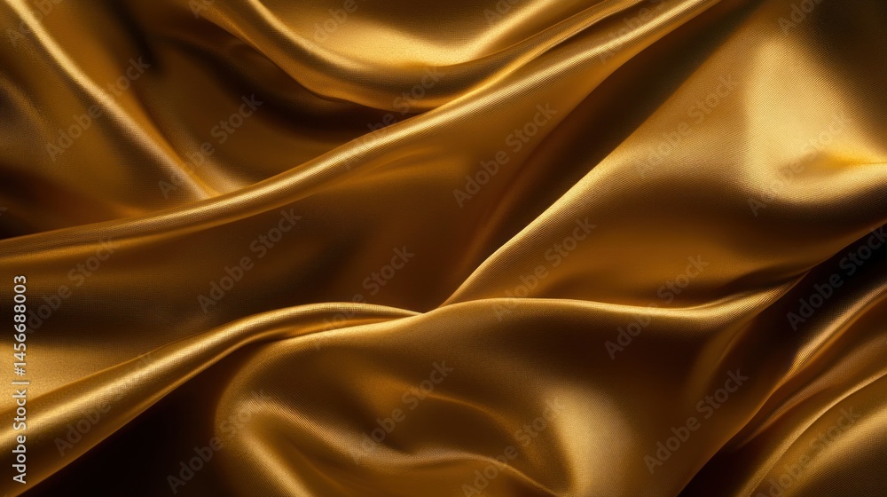 Fototapeta premium Golden Silk Drapery: A Luxurious Textured Background