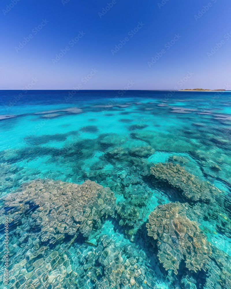 Fototapeta premium Turquoise ocean rocks