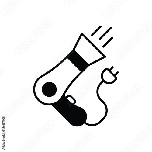 Hair Dryer Icon vector stock illustration