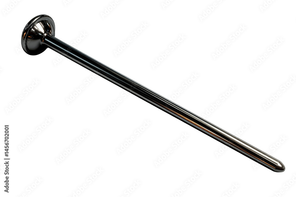 Metal rod with a smooth finish and base for various uses Metal rod with a smooth finish and base for various uses