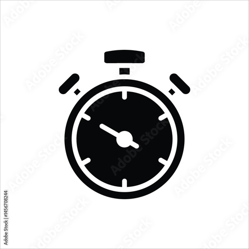 Stopwatch icon. Vector illustration for Design, Presentation, Website or Apps Elements. Sport equipage symbol illustration. Isolated on white background.
