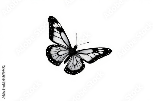 Obraz na płótnie Graceful Butterfly in Flight w salonie