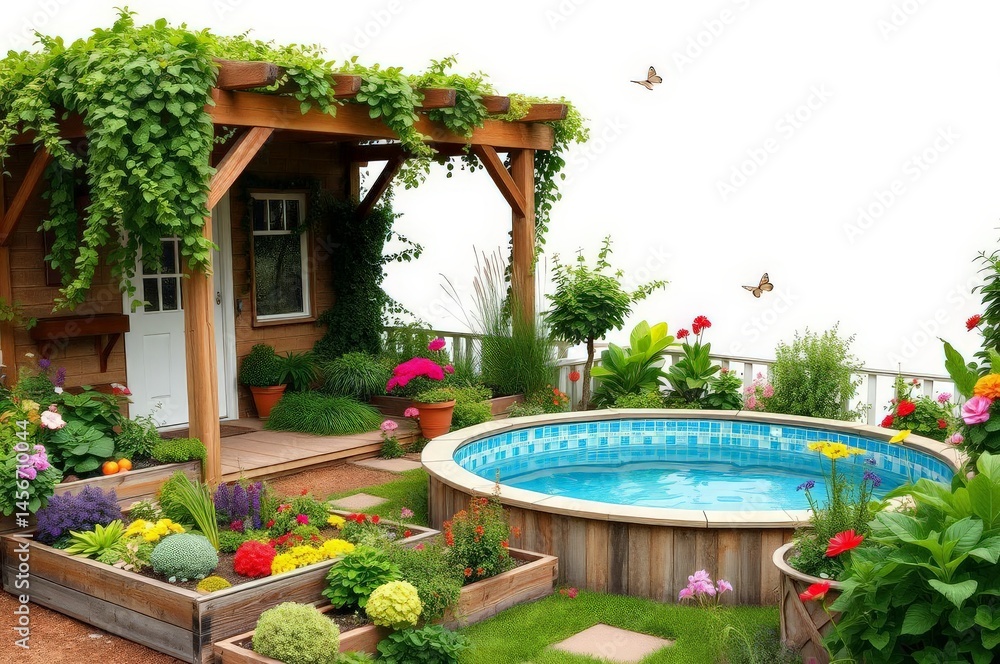Charming Cottage Garden Oasis