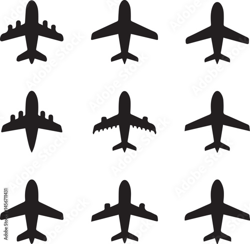airplane vector, plane icon, flying airplane, aircraft symbol, airplane illustration, aviation icon, airplane silhouette, flying symbol, 