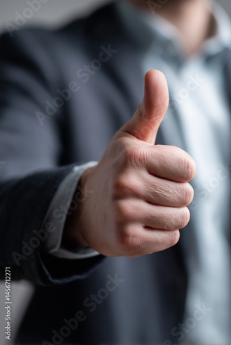 Classic Approval Gesture with Friendly Vibe for Positive Testimonials