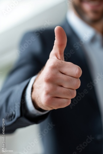 Classic Approval Gesture with Friendly Vibe for Positive Testimonials
