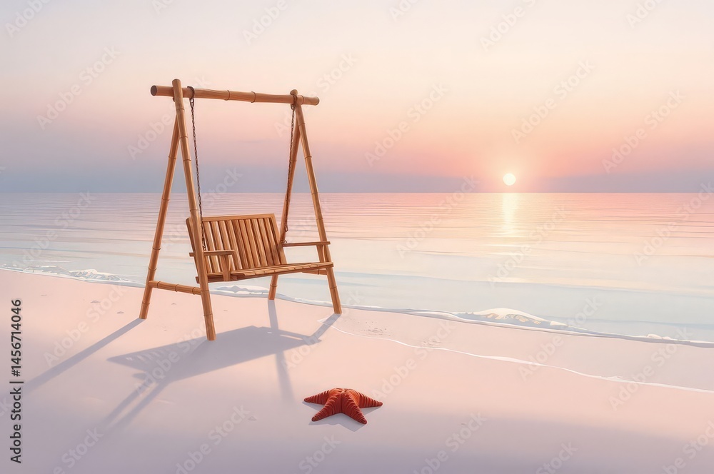 Serene Dawn at the Beach