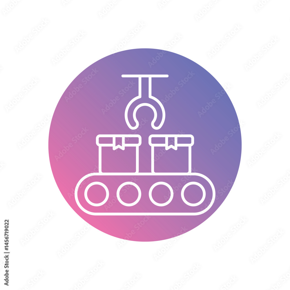 Automating The Creation Of Logistics Supplier vector icons stock illustration Automating The Creation Of Logistics Supplier vector icons stock illustration