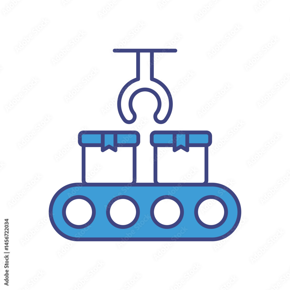 Automating The Creation Of Logistics Supplier vector icons stock illustration Automating The Creation Of Logistics Supplier vector icons stock illustration