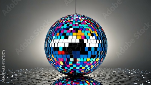 disco ball with disco lights