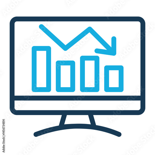 This is Decrease icon from the Asset Management icon collection with an Outline Color style