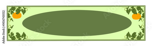 Background of the fall pumpkin. Vector Templates for Fall Harvest Pumpkin Festival and event announcements, banners, invitations, leaflets in a flat style. The image is cut with a clipping mask.