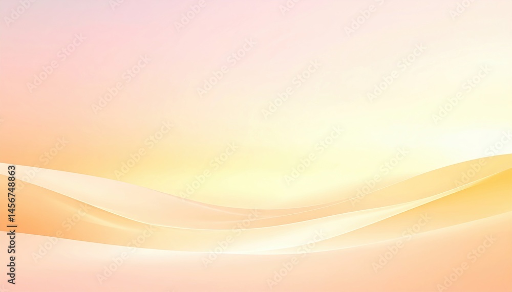Fototapeta premium Morning sunrise over serene hills nature landscape tranquil environment soft lighting peaceful concept