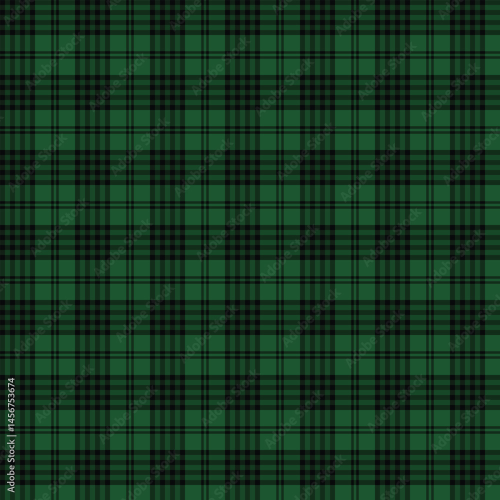 Fototapeta premium green stylish fashion scottish tartan plaid checkered stripes flannel fabric print pattern background