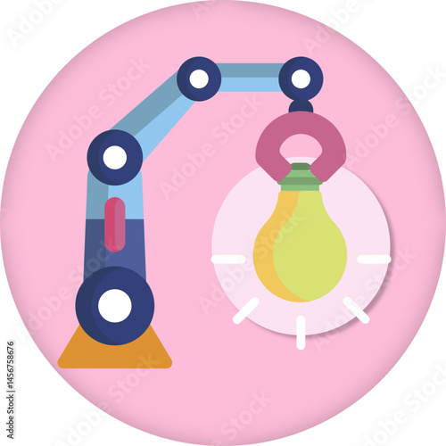Development and work robot SVG icon – symbolizing automation, robotics in labor, tech innovation, and industrial progress.

