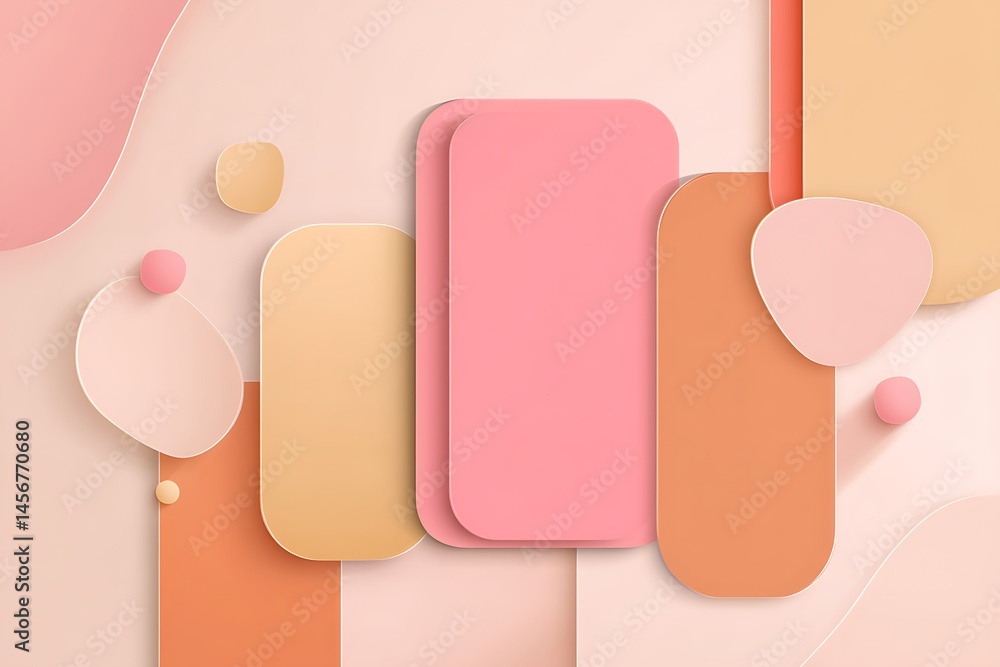 Abstract pastel shapes background Abstract pastel shapes background