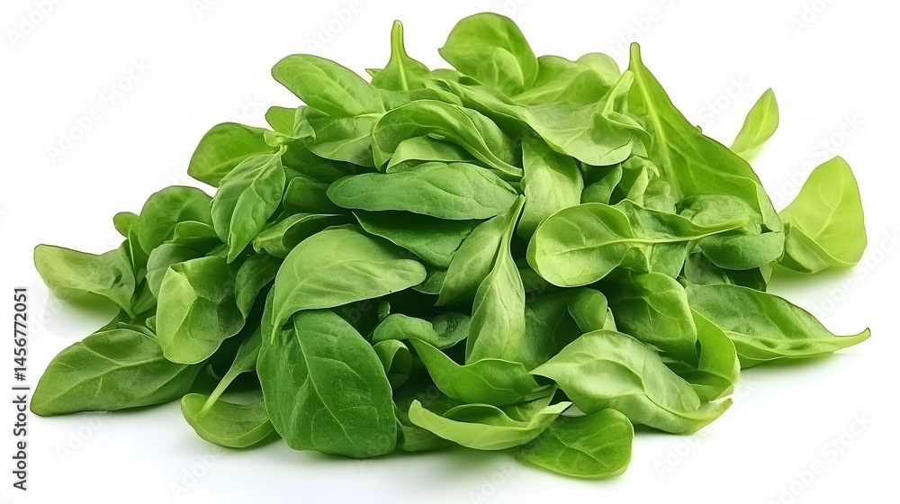 Fresh Green Spinach Leaves Close Up Shot Fresh Green Spinach Leaves Close Up Shot