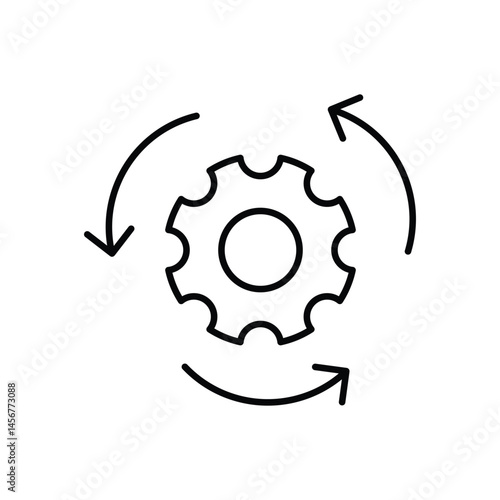 Predictive Maintenance Supplier vector icons stock illustration