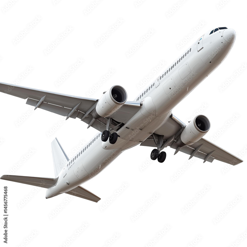 Obraz premium airoplane png on an isolated and transparent background