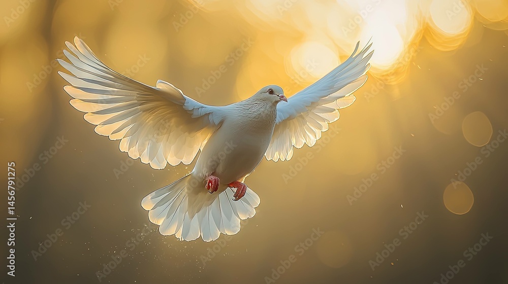 Dove in flight spiritual symbol Dove in flight spiritual symbol