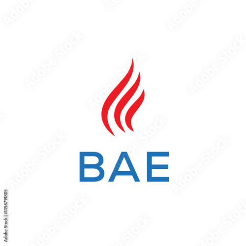 BAE logo design. Creative company name, headlines typography identity, trendy logotype. Vector illustration.
