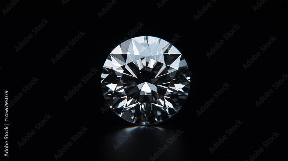 Shiny cut diamond on a black background - symbol of luxury, value and elegance. Shiny cut diamond on a black background - symbol of luxury, value and elegance.