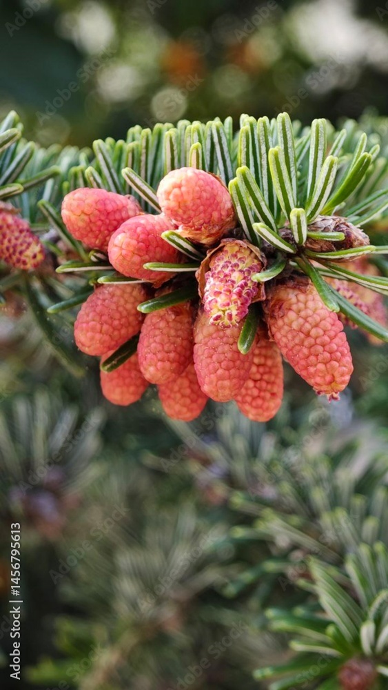 christmas tree with red berries christmas tree with red berries
