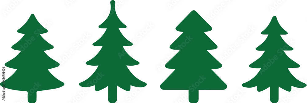 Fototapeta premium tree vector art, tree illustration, nature tree drawing, leafy tree sketch, forest tree clipart, simple tree icon, green tree vector