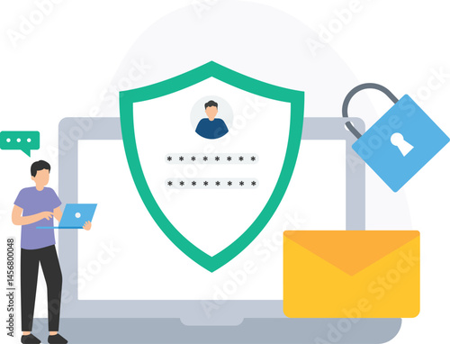 Login profile or user account, username and password or credential pair, account creation or profile registration, user authentication or identity verification, password recovery or account rese


