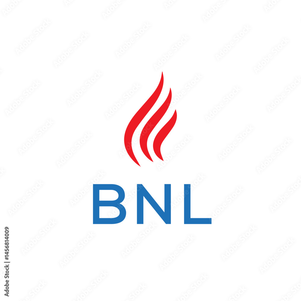 BNL logo design. Creative company name, headlines typography identity, trendy logotype. Vector illustration. BNL logo design. Creative company name, headlines typography identity, trendy logotype. Vector illustration.
