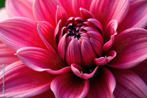 Close-up dahlia petals, layered design, rich hues, garden, graphic