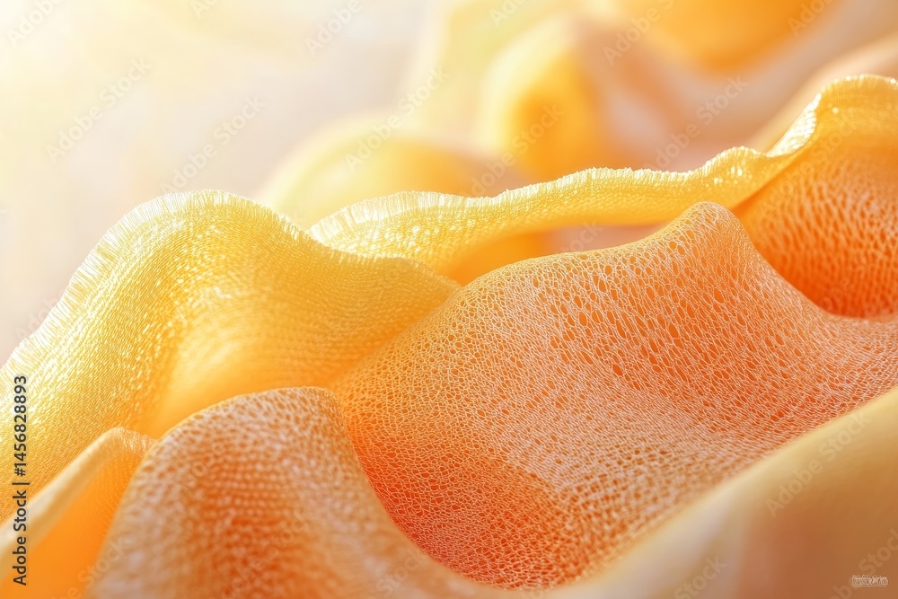 Close-up view of textured fabric folds. Close-up view of textured fabric folds.