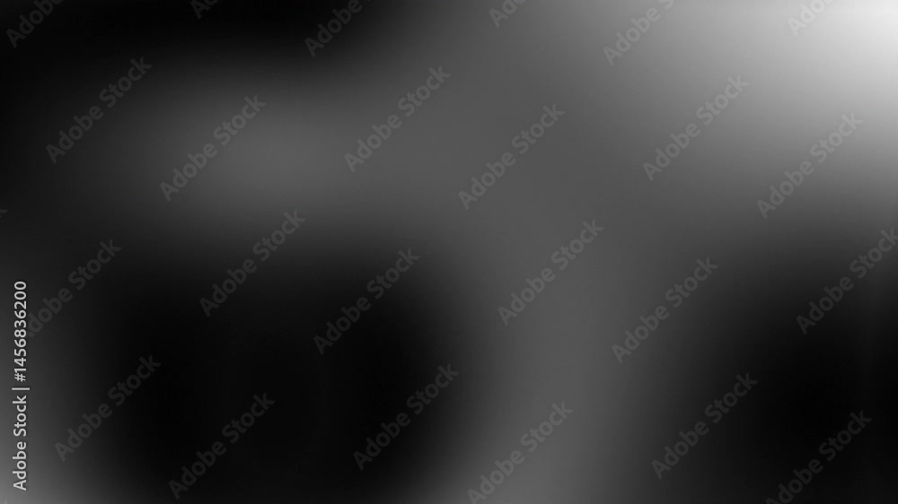 Abstract animated black and white gradient motion background video loop 4K