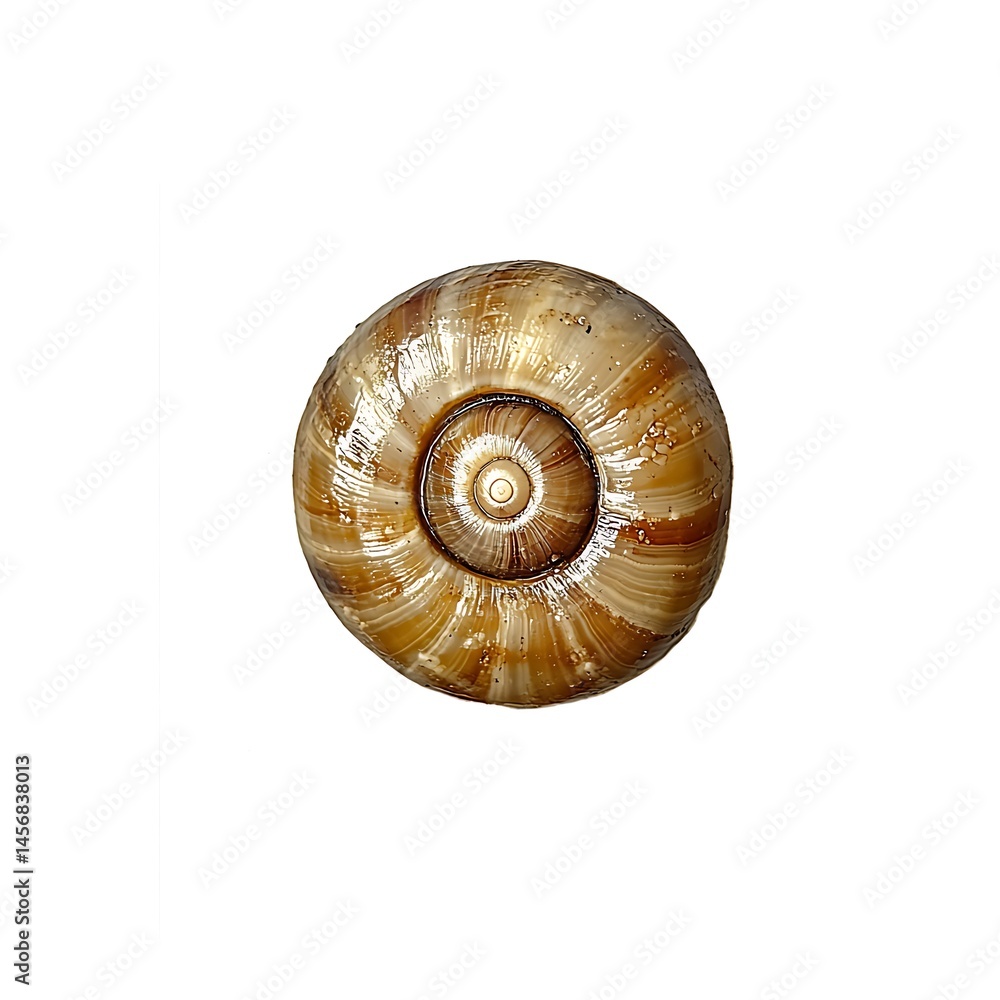 Detailed macro photograph of a spiral snail shell Detailed macro photograph of a spiral snail shell