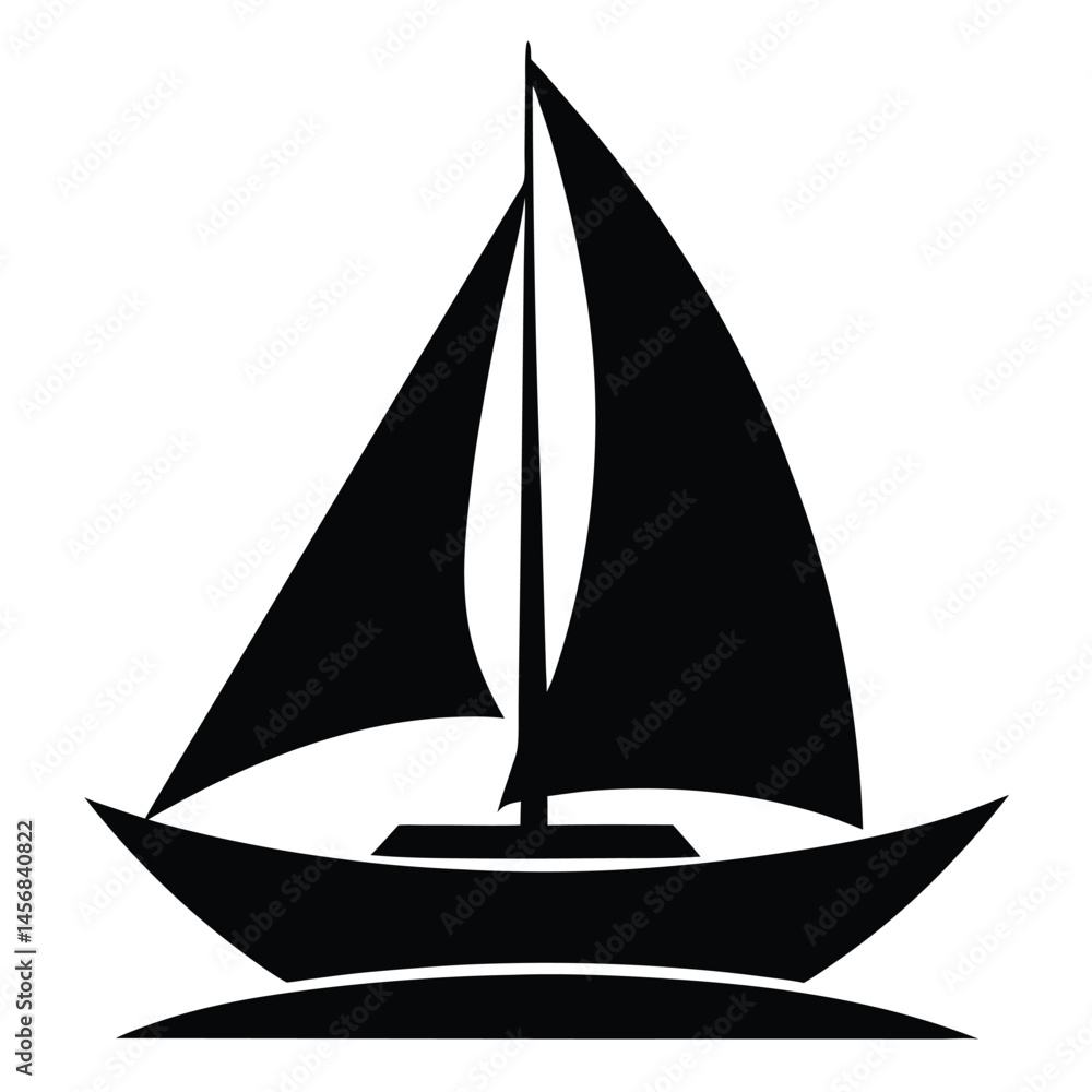 silhouette of a sailing ship silhouette of a sailing ship